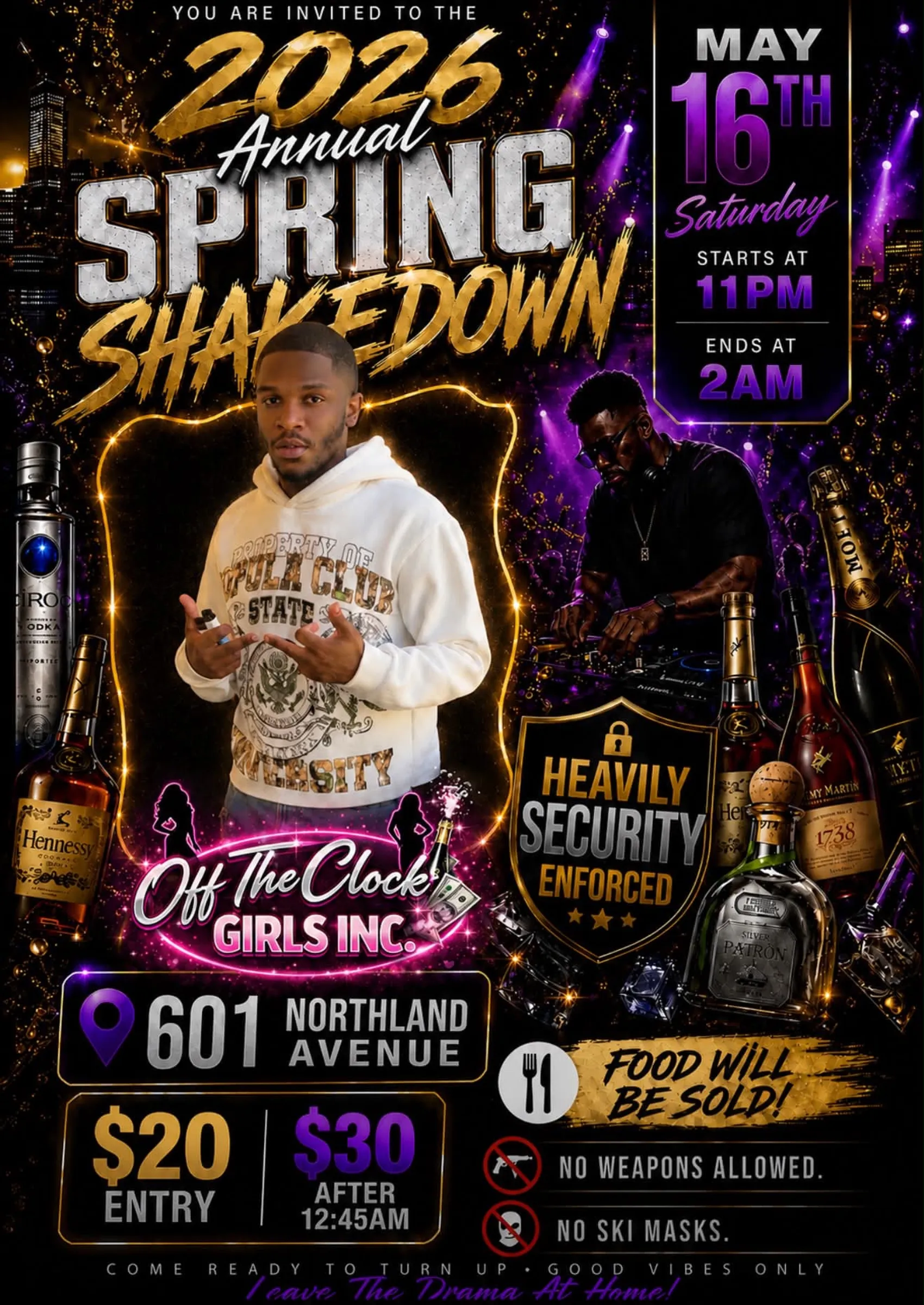 Narieo’s Spring Shakedown flyer