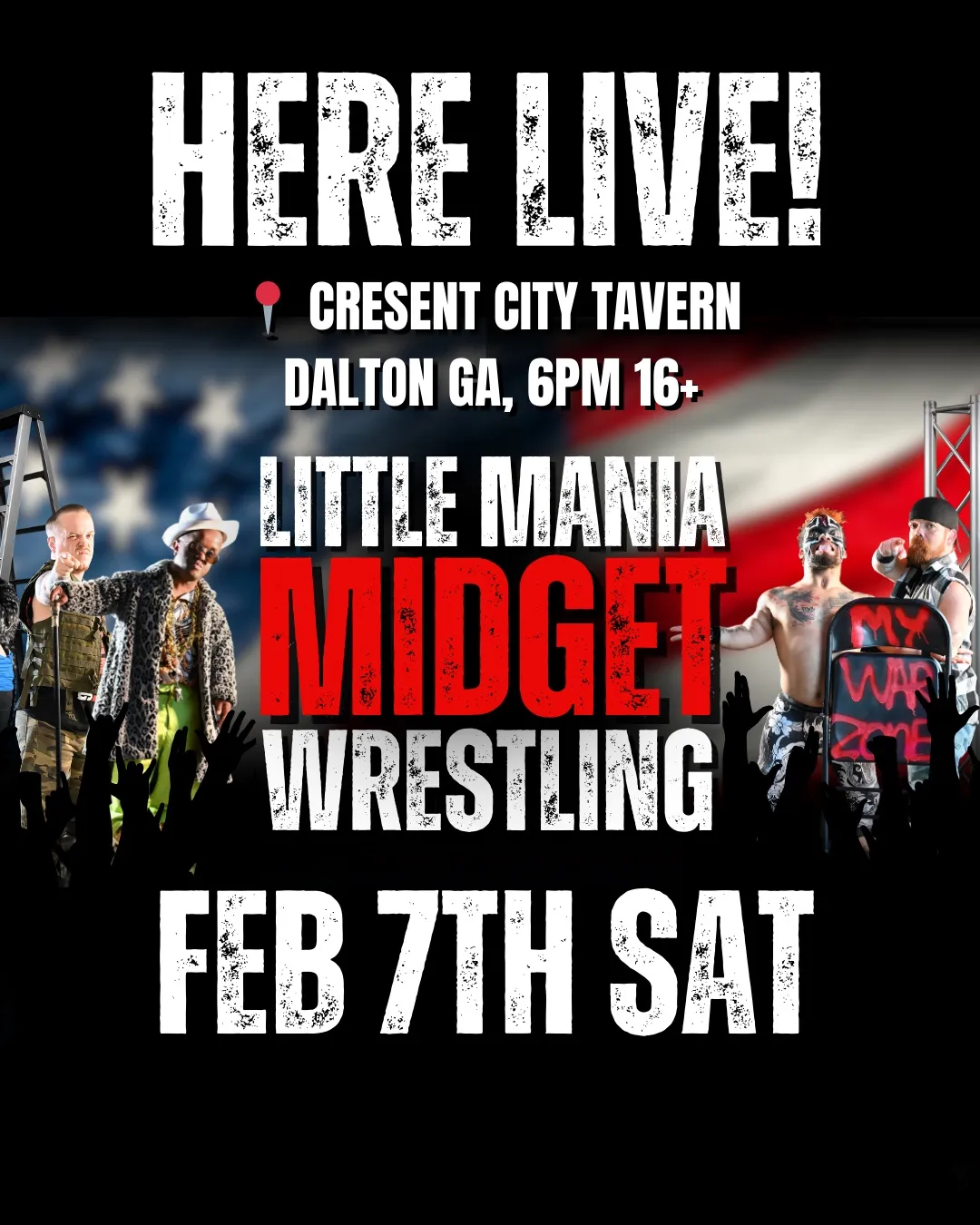 Little Mania Midget Wrestling – Dalton, GA – Feb 07, 2026 – Buy Now