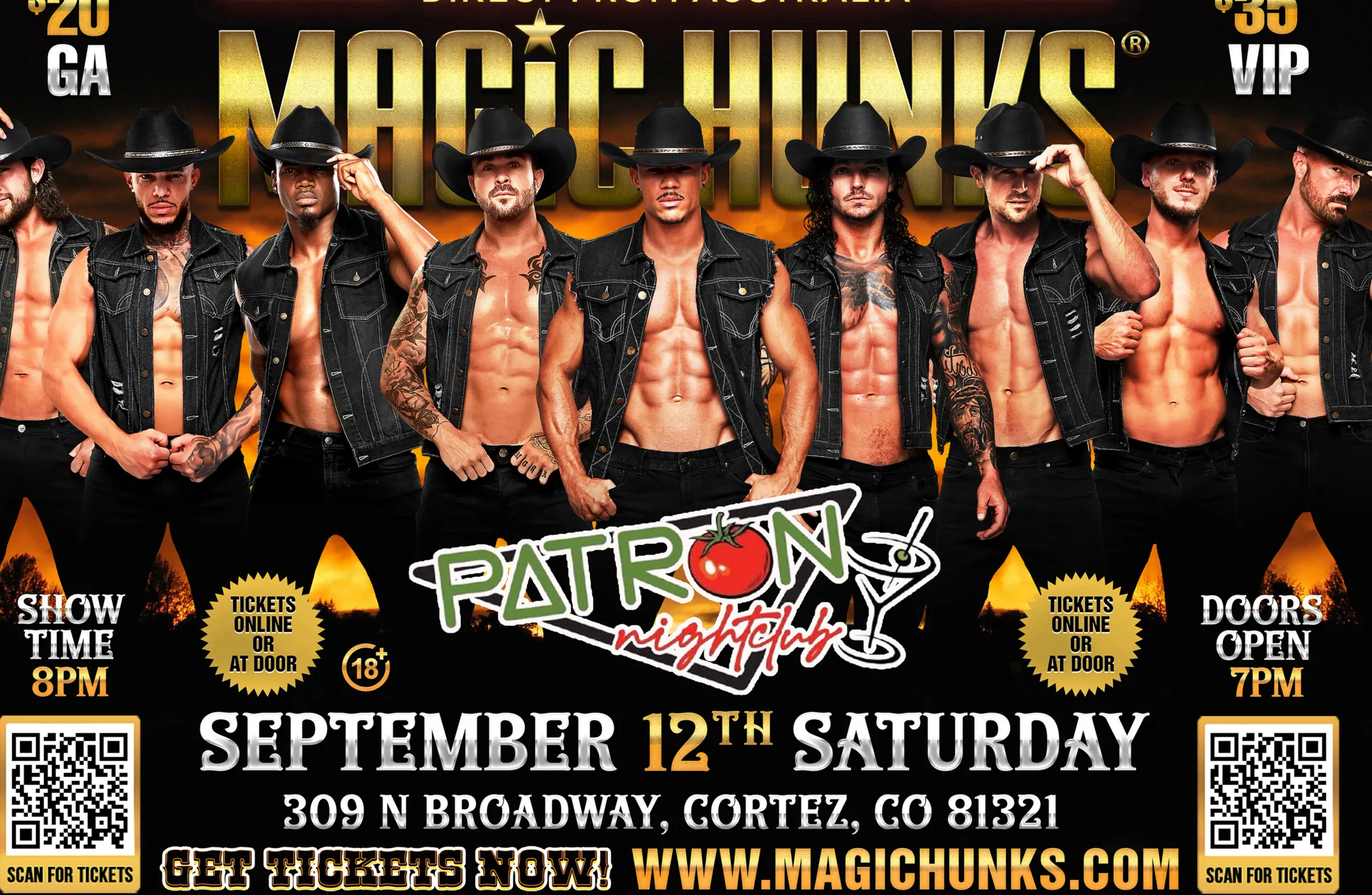 MAGIC HUNKS® AUSTRALIAN TAKEOVER CORTEZ,CO USA!!!