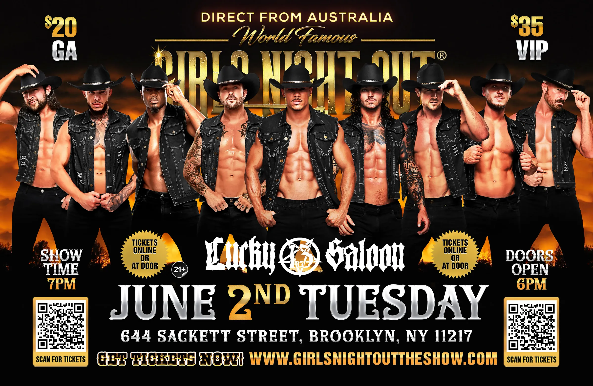AUSTRALIA'S GIRLS NIGHT OUT LIVE® TAKEOVER BROOKLYN, NY!!!
