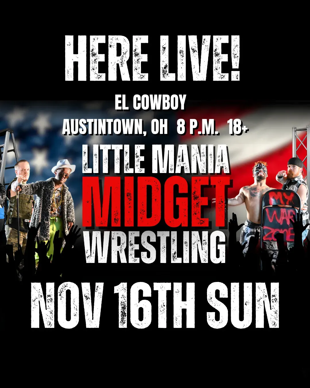 Little Mania Midget Wrestling – Austintown, OH – Nov 16, 2025 – Buy Now