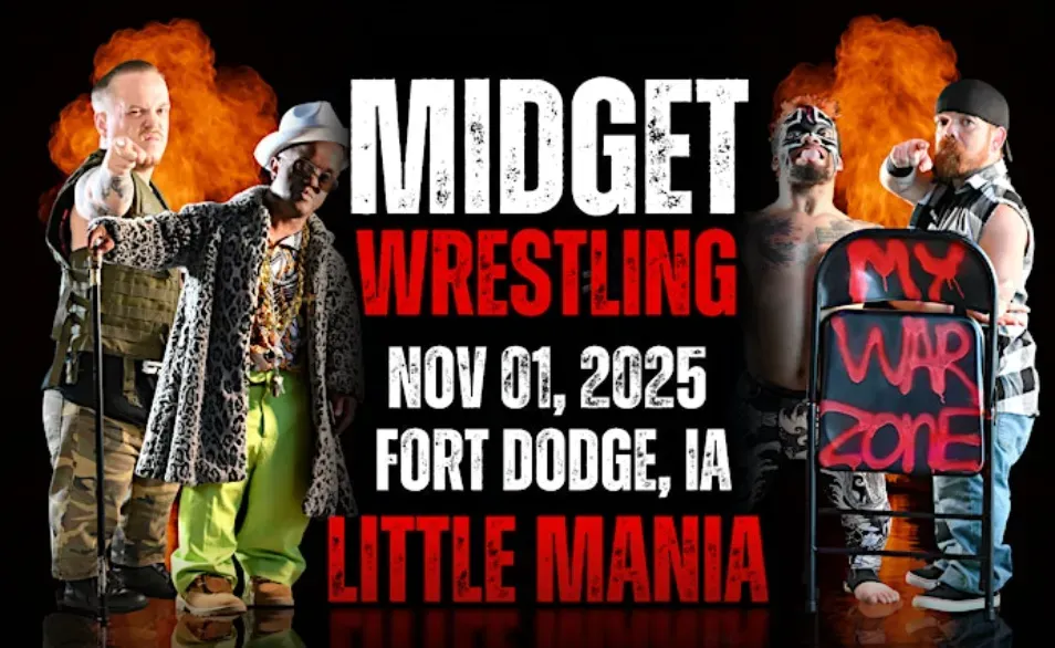 Little Mania Midget Wrestling – Fort Dodge, IA – Nov 01, 2025 – Buy Now