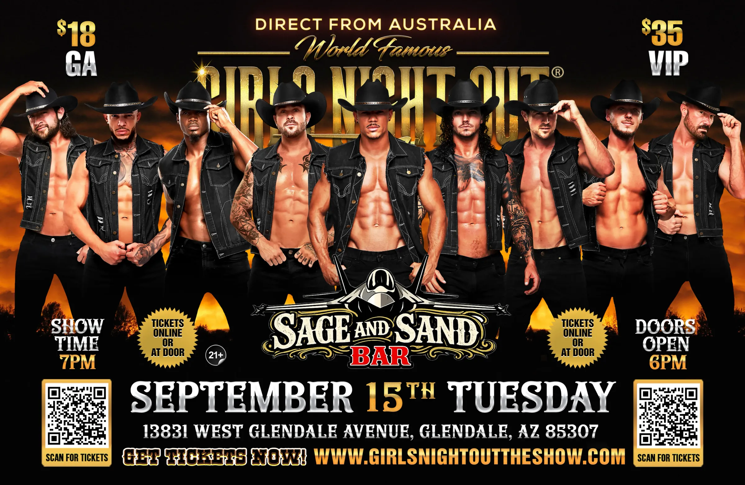 AUSTRALIA'S GIRLS NIGHT OUT LIVE® TAKEOVER GLENDALE, AZ USA!!