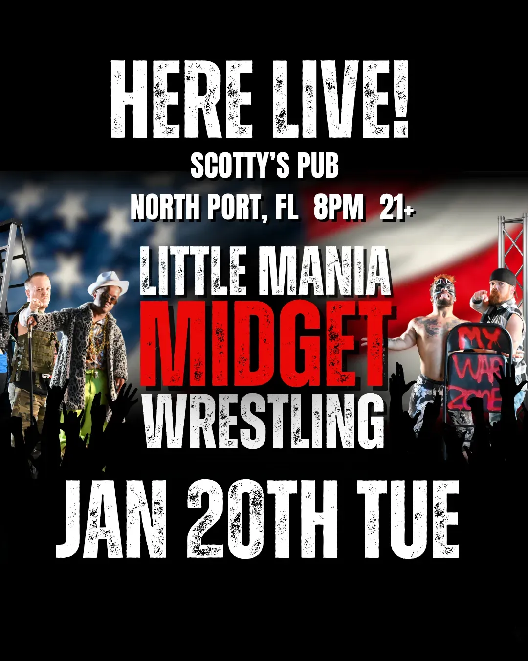 Little Mania Midget Wrestling – North Port, FL – Jan 20, 2026 – Sold Out