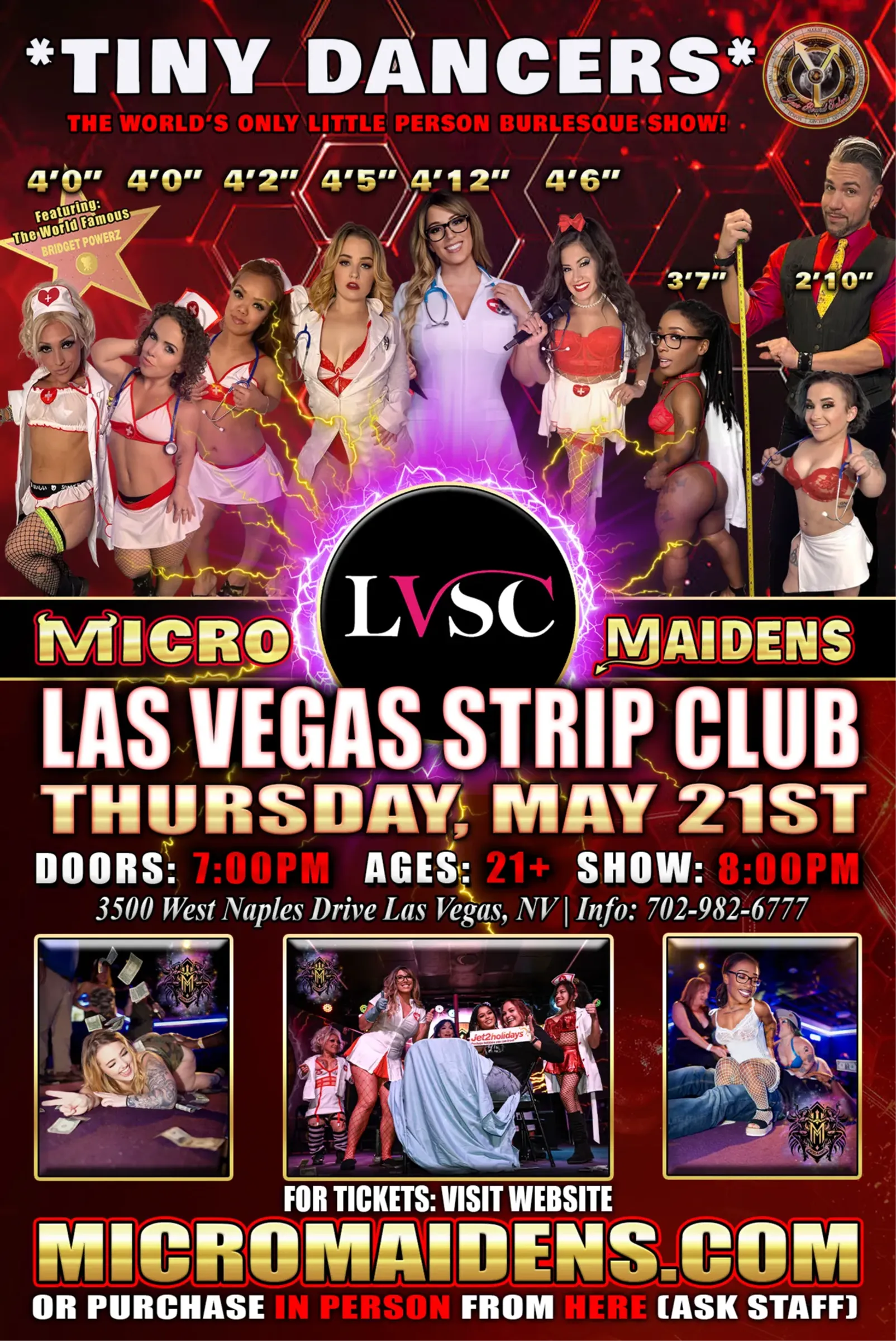 Las Vegas, NV - Micro Maidens Dwarf Dancers @ Las Vegas Strip Club