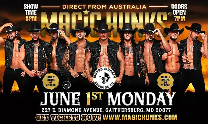MAGIC HUNKS® AUSTRALIA TAKEOVER GAITHERSBURG, MD USA!!!