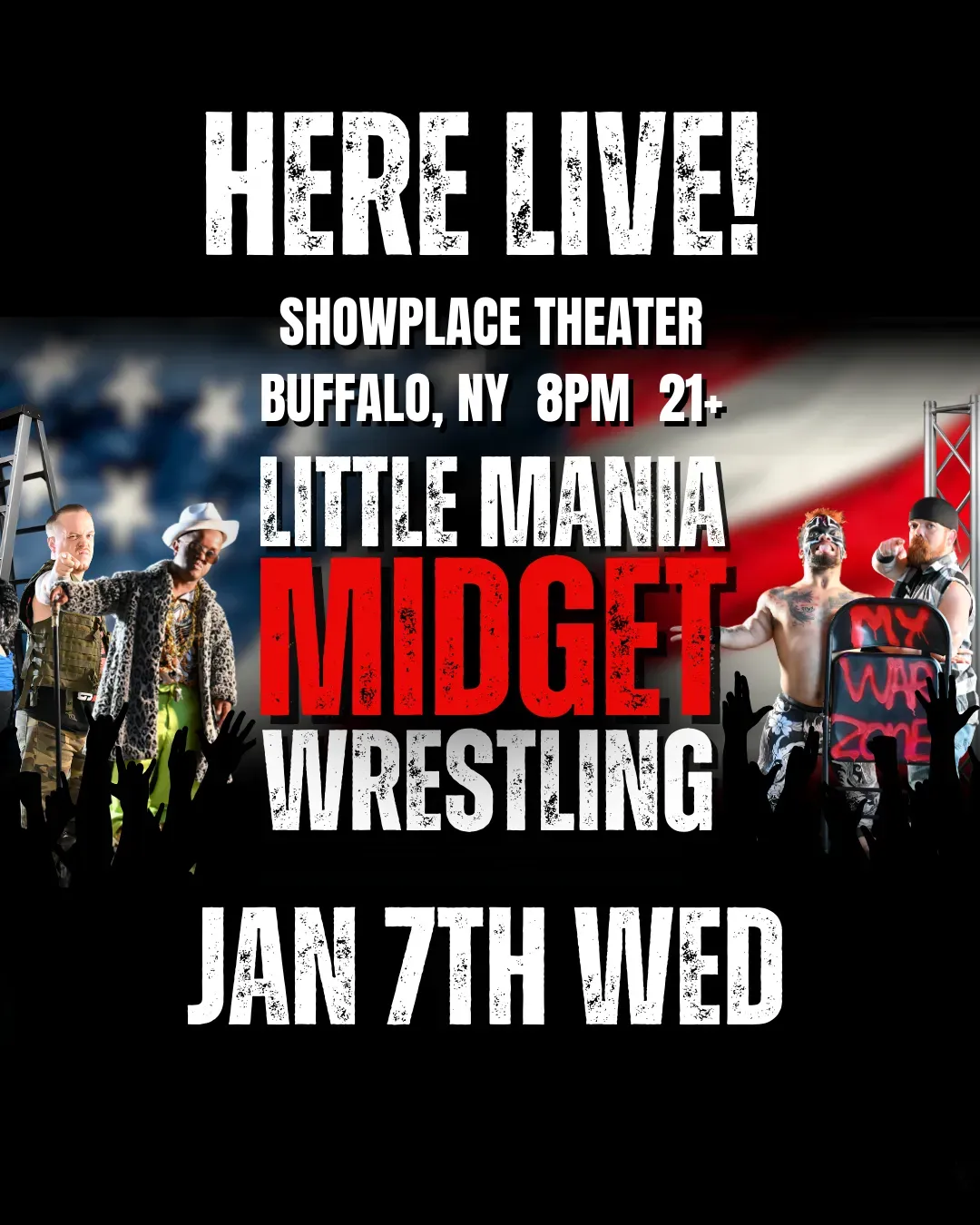 Little Mania Midget Wrestling – Buffalo, NY – Jan 07, 2026 – Buy Now