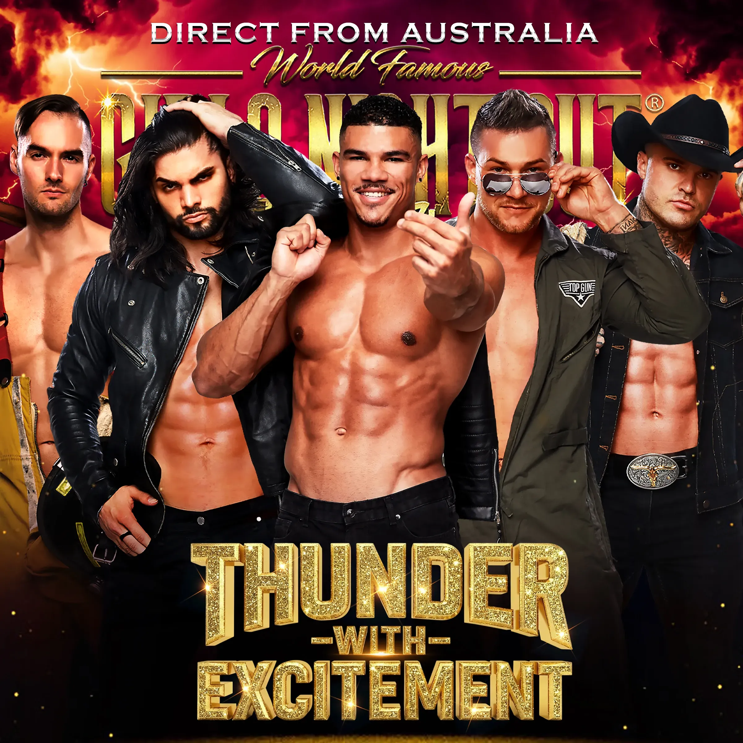 MAGIC HUNKS® AUSTRALIAN TAKEOVER PADUCAH,KY USA!!!