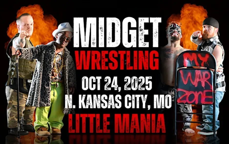 Little Mania Midget Wrestling – N. Kansas City, MO – Oct 24, 2025 – Buy Now