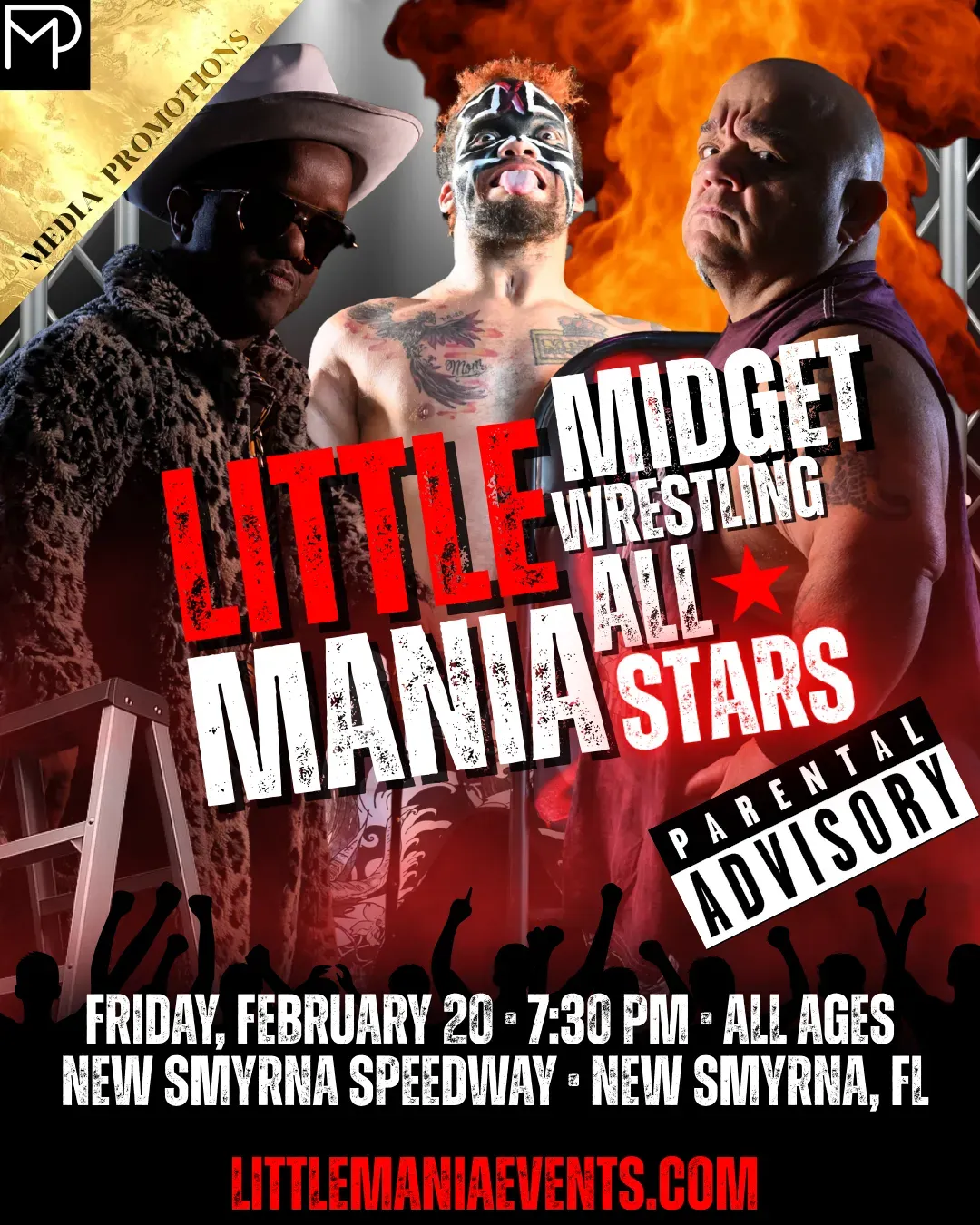 Little Mania Midget Wrestling – New Smyrna, FL – Feb 20, 2026 – Buy Now