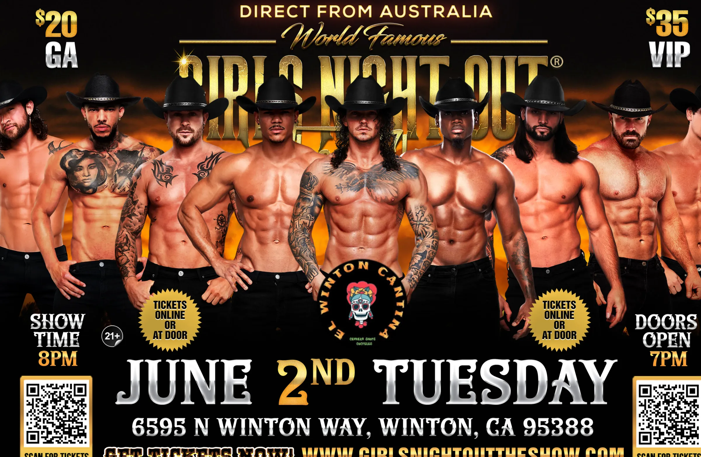 AUSTRALIA'S GIRLS NIGHT OUT LIVE®  TAKEOVER WINTON, CA, USA!!