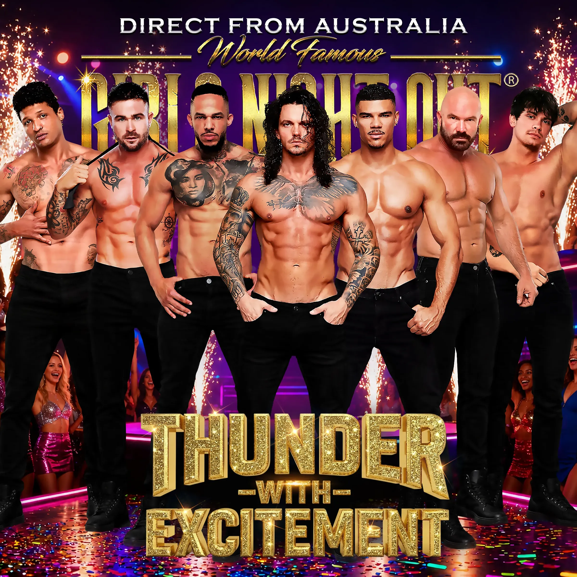 HUNKS “Girls Night Out Live”® – Australia Takeover Zeigler, IL! 🔥