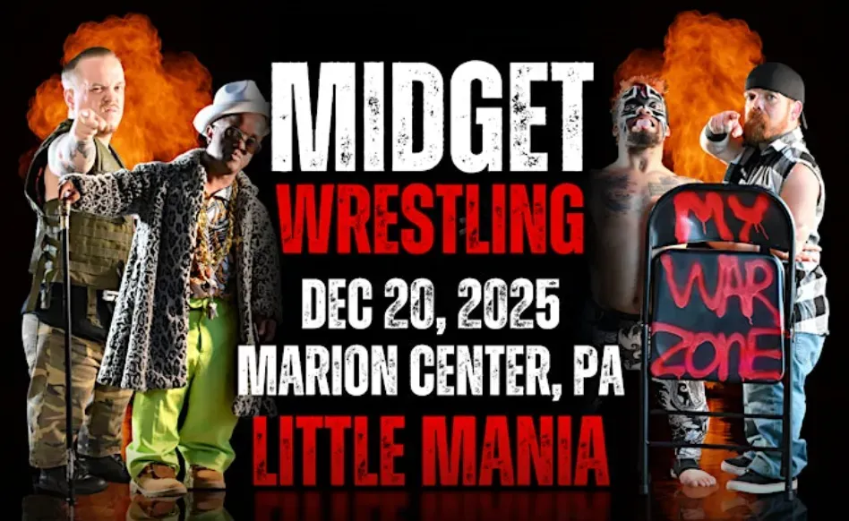 Little Mania Midget Wrestling – Marion Center, PA – Dec 20, 2025 – Buy Now