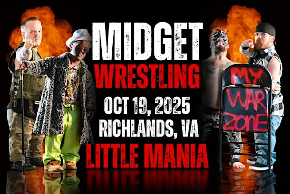 Little Mania Midget Wrestling – Richlands, VA – Oct 19, 2025 – Buy Now