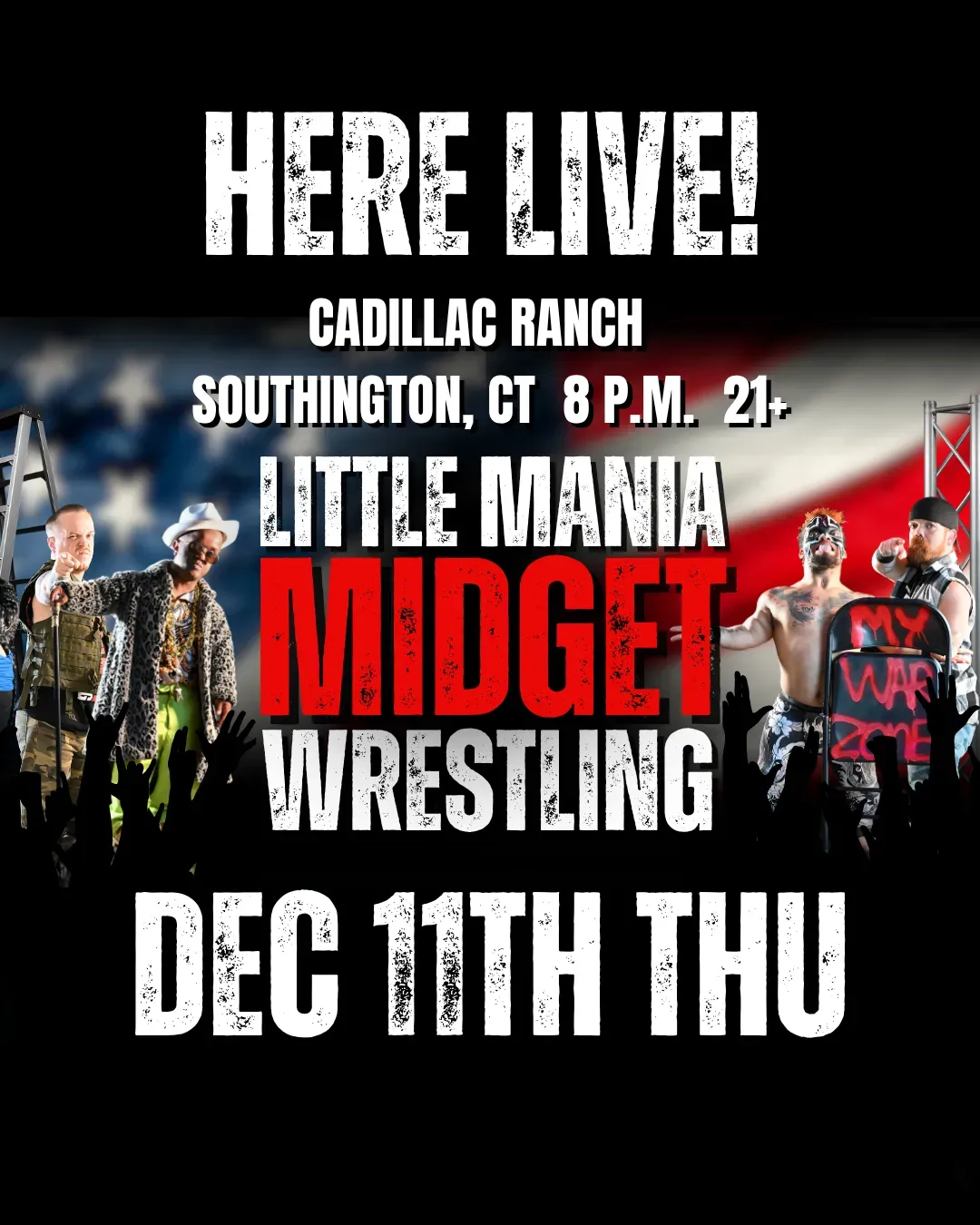 Little Mania Midget Wrestling – Southington, CT – Dec 11, 2025 – Buy Now