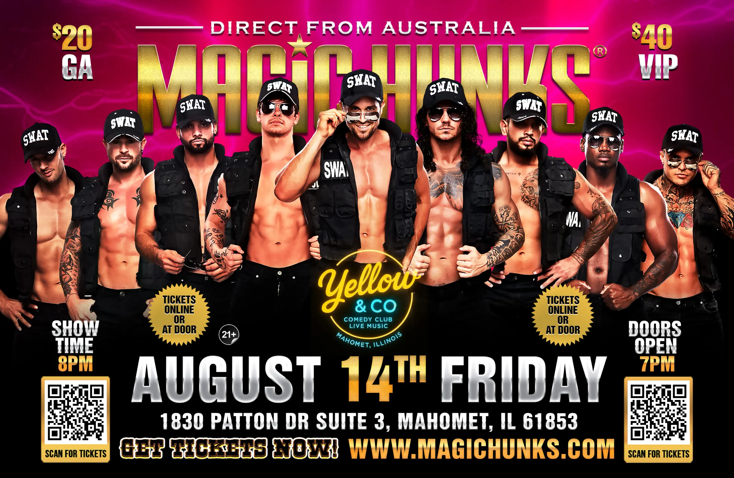 AUSTRALIA'S GIRLS NIGHT OUT LIVE® TAKEOVER MAHOMET, IL USA!!