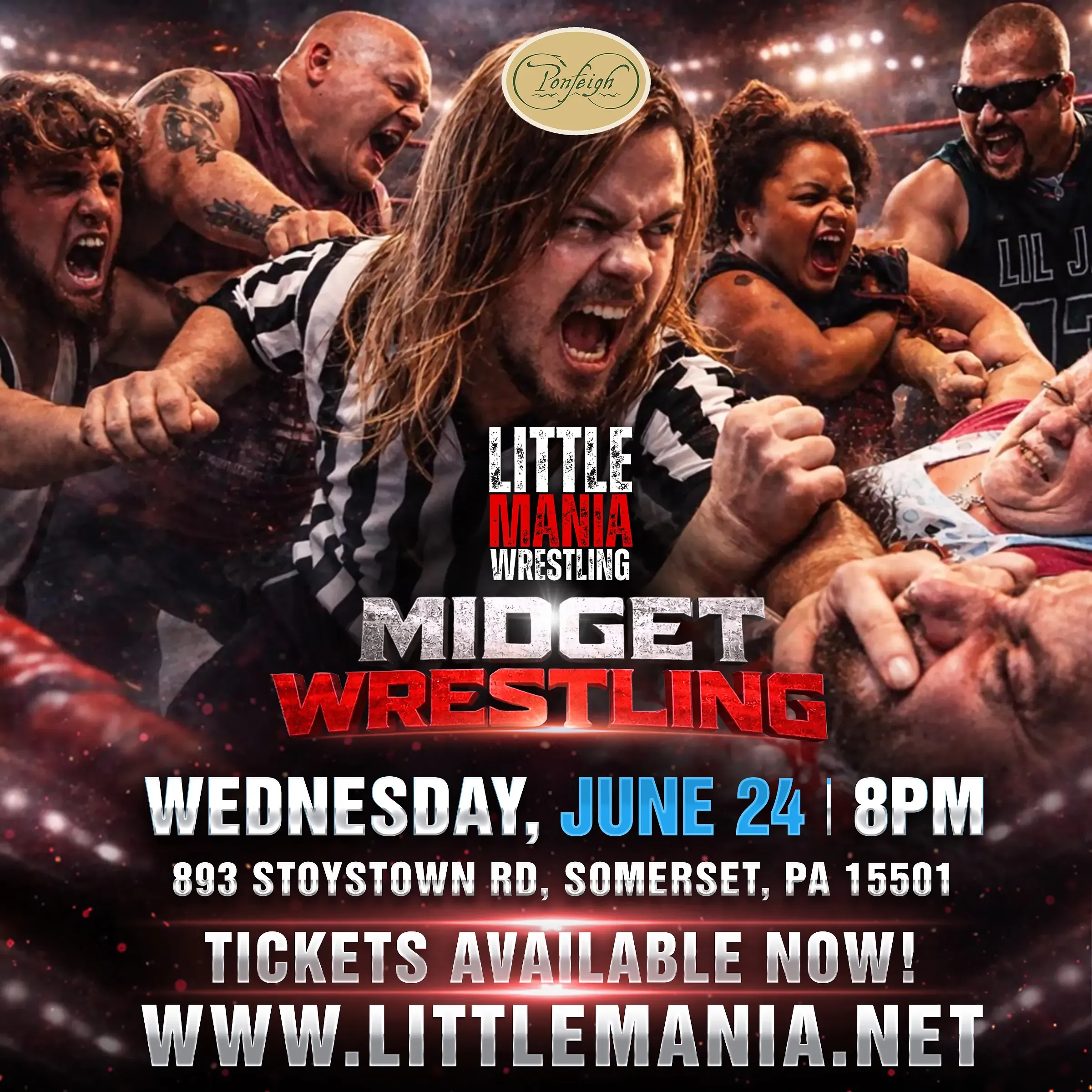 Little Mania Midget Wrestling – Somerset,PA – June 24th, 2026 – Buy Now!!!