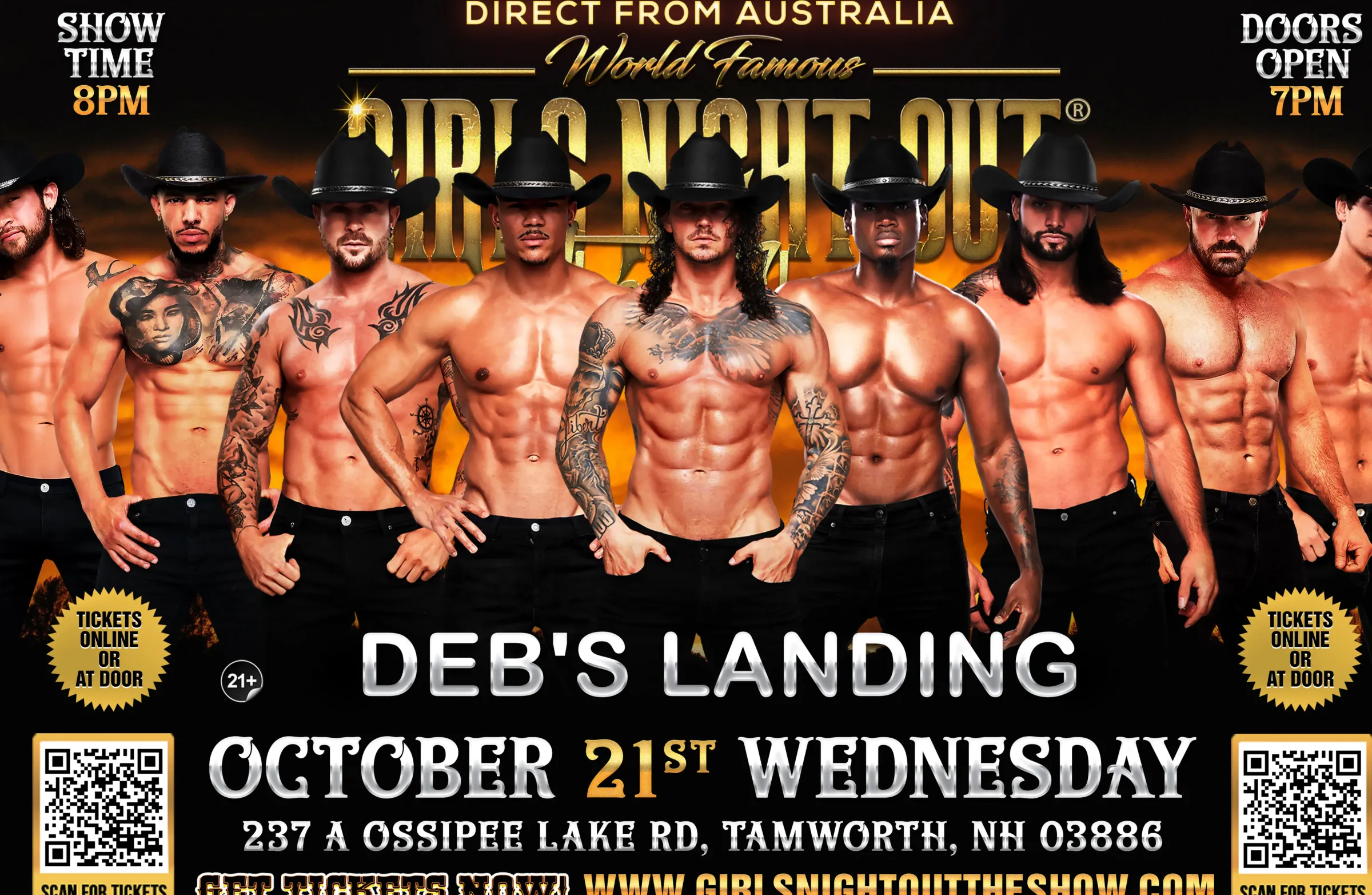 AUSTRALIA'S GIRLS NIGHT OUT THE SHOW® TAKEOVER TAMWORTH,NH USA!!!