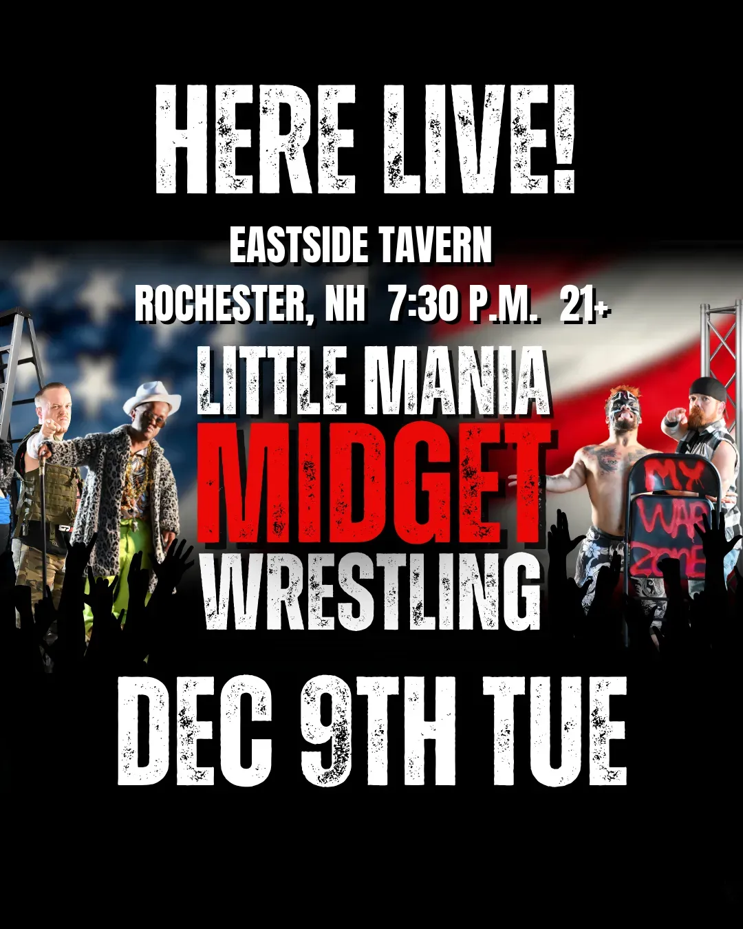 Little Mania Midget Wrestling – Rochester, NH – Dec 09, 2025 – Buy Now