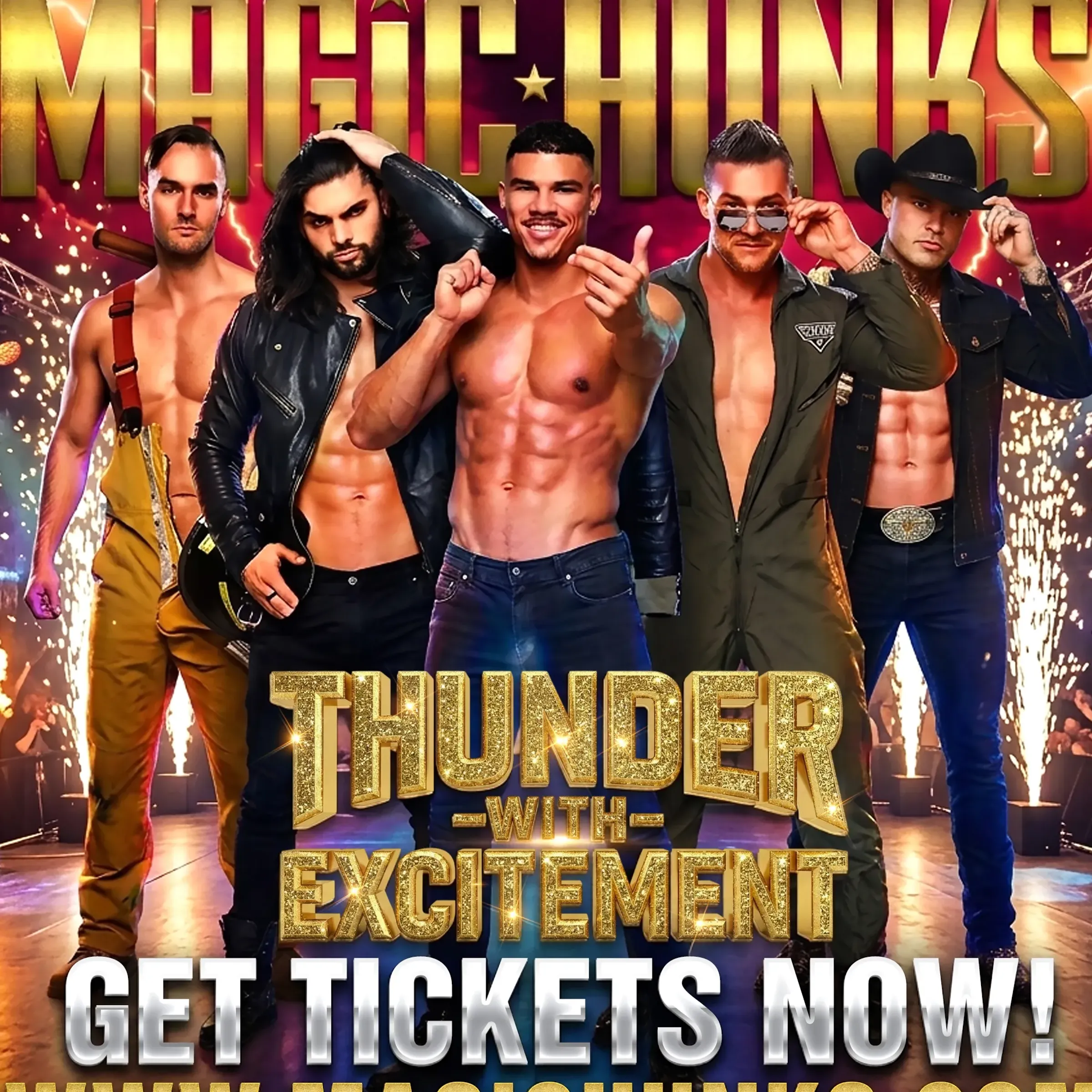 MAGIC HUNKS® AUSTRALIAN TAKEOVER BUCKHANNON,WV USA!!!