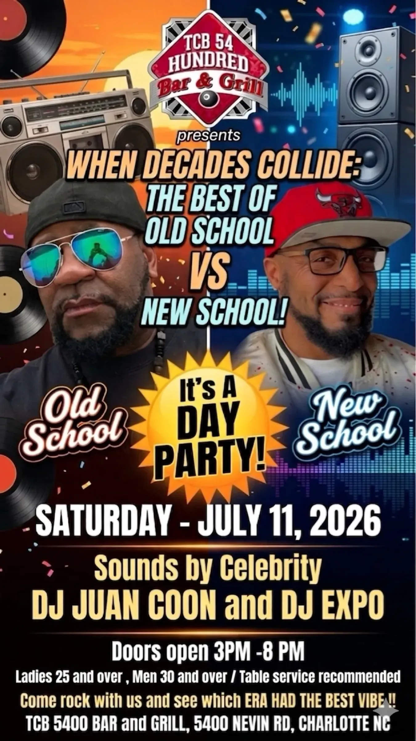 When Decades Collide: The Best of Old School vs New School! flyer