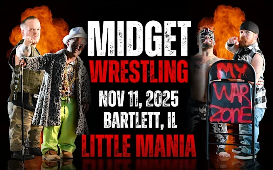 Little Mania Midget Wrestling – Bartlett, IL – Nov 11, 2025 – Buy Now