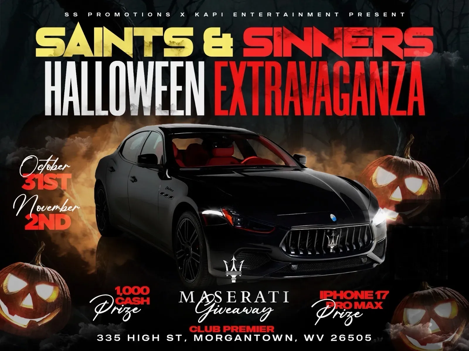 Saints and Sinners Halloween Extravaganza