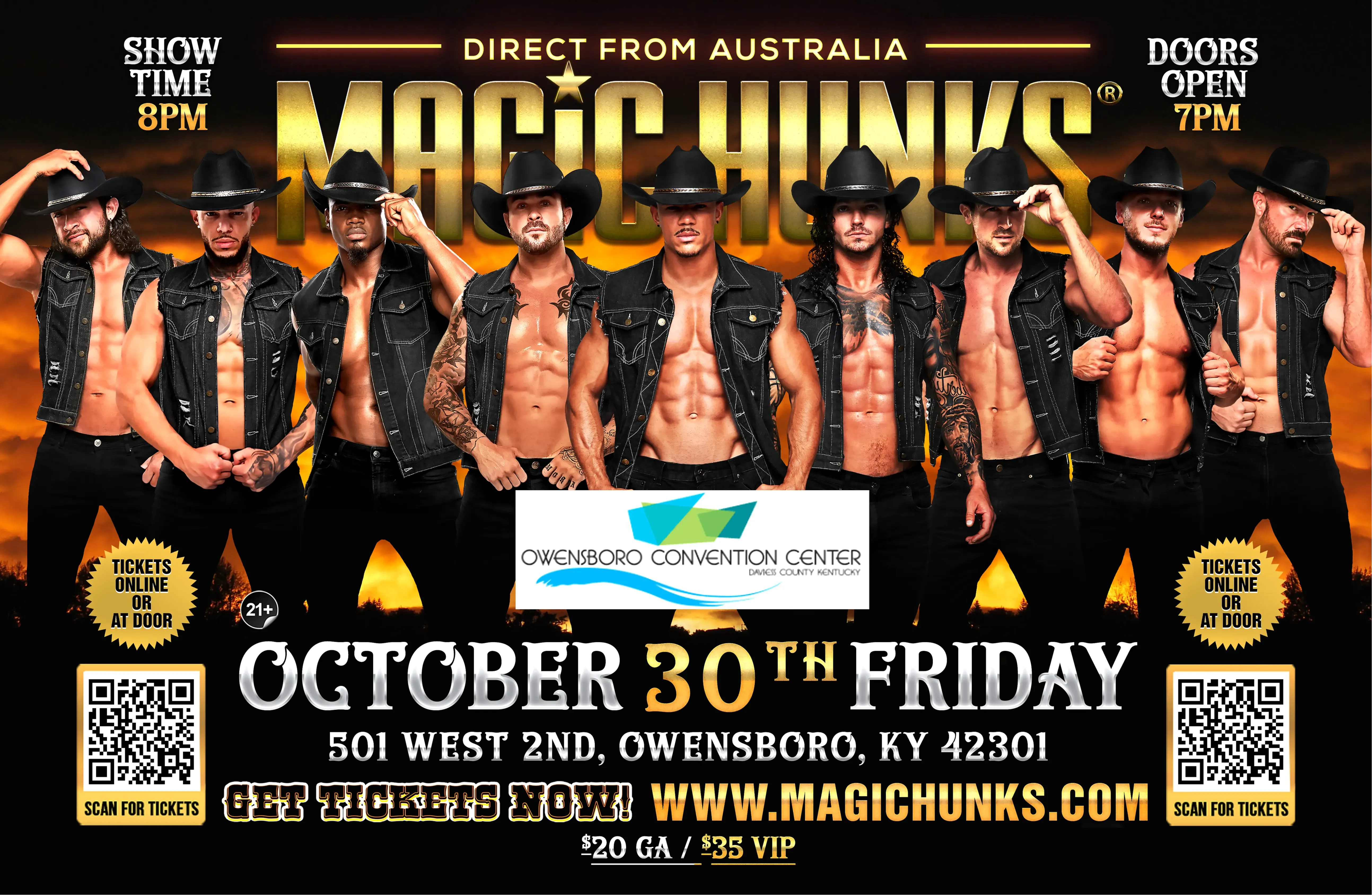 🇦🇺 MAGIC HUNKS AUSTRALIA TAKEOVER – OWENSBORO, KY🔥