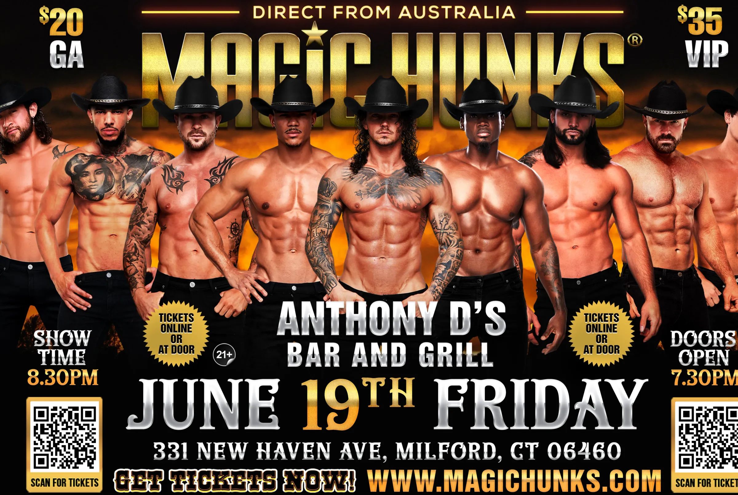 MAGIC HUNKS® – The Ultimate Girls Night Out Hits Milford, CT! 💃