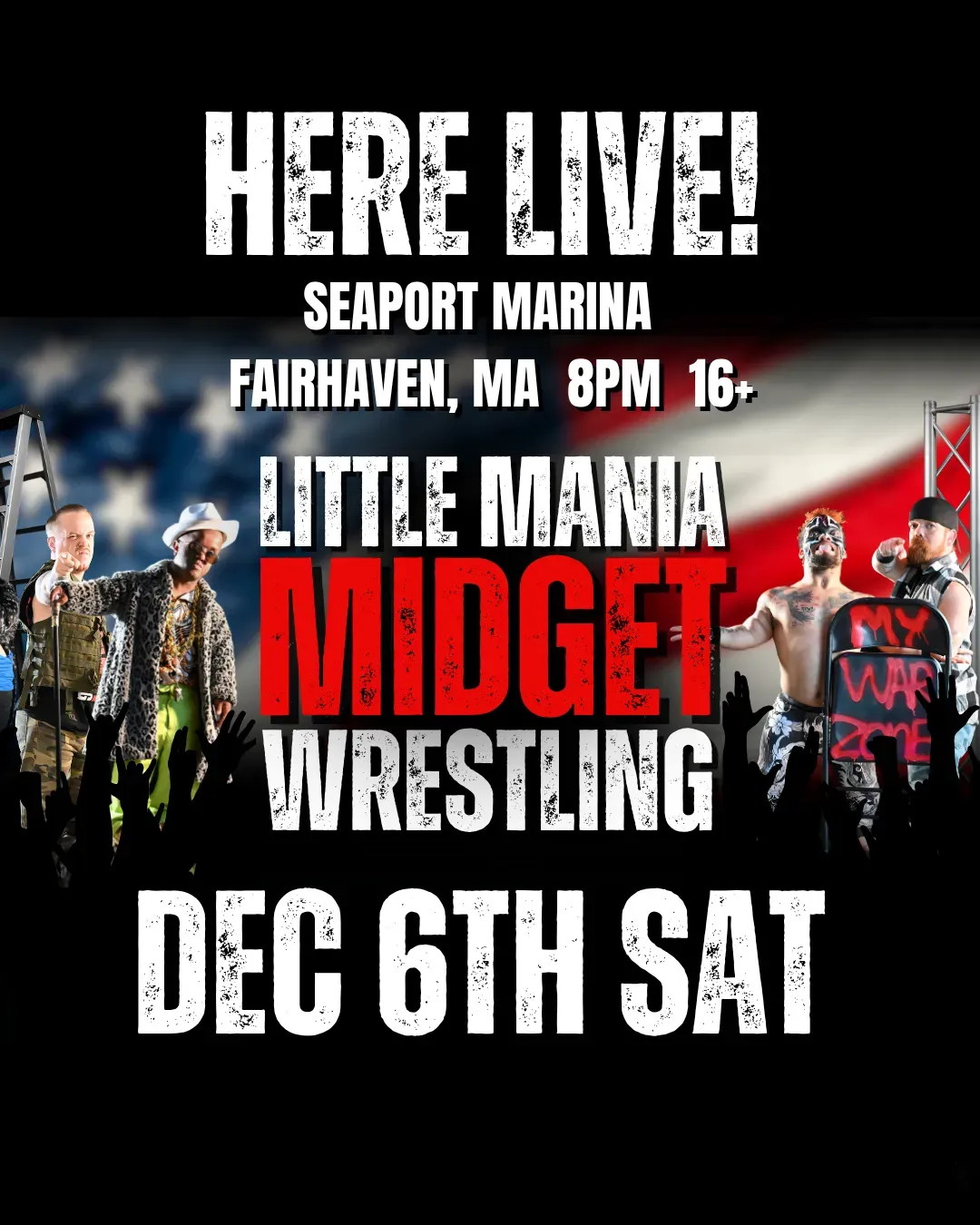 Little Mania Midget Wrestling – Fairhaven, MA – Dec 06, 2025 – Buy Now