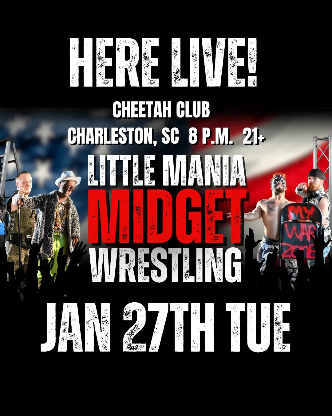 Little Mania Midget Wrestling – Charleston, SC – Jan 28, 2026 – Buy Now