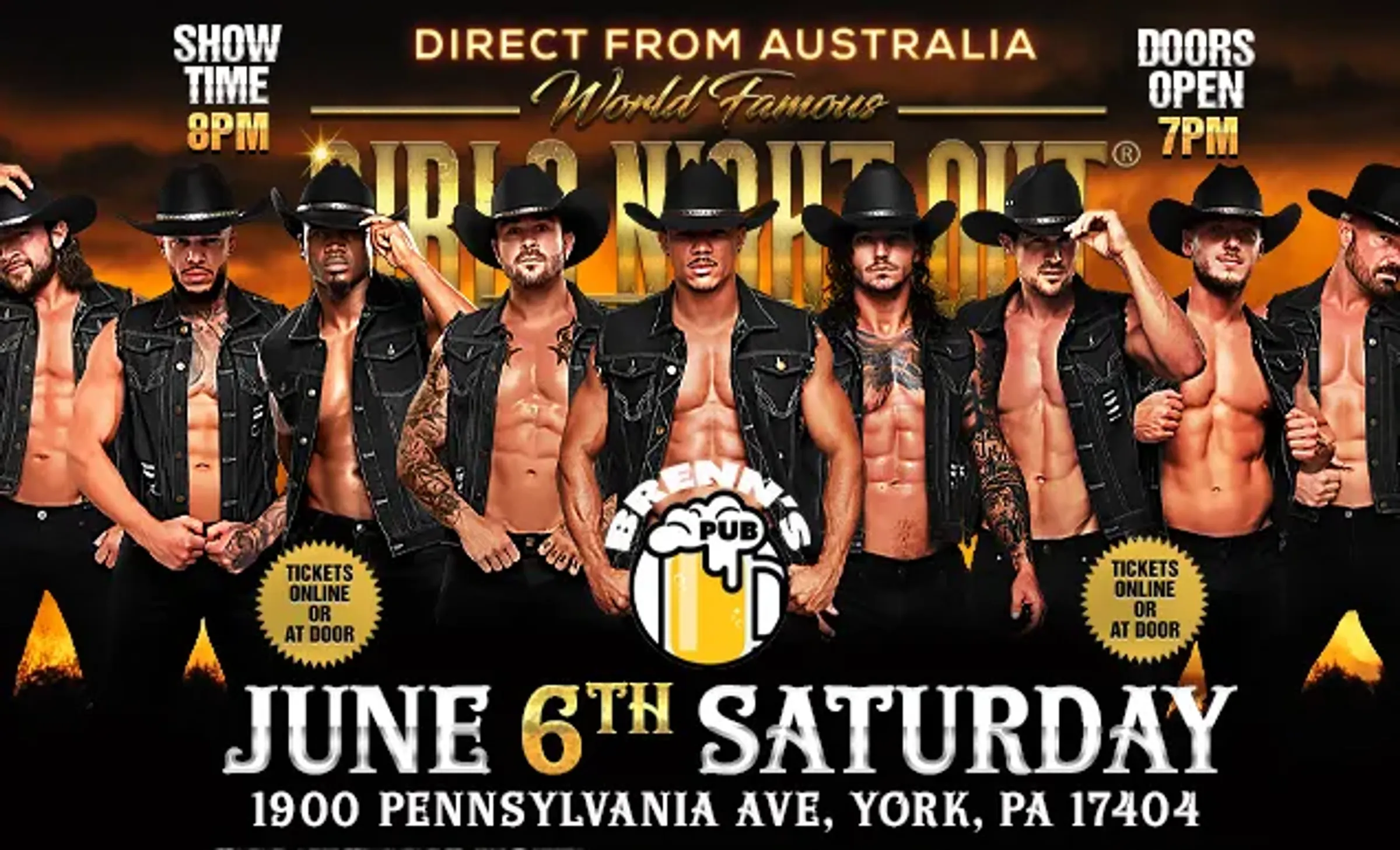 GIRLS NIGHT OUT THE SHOW® AUSTRALIA  TAKEOVER IN YORK, PA, USA!!