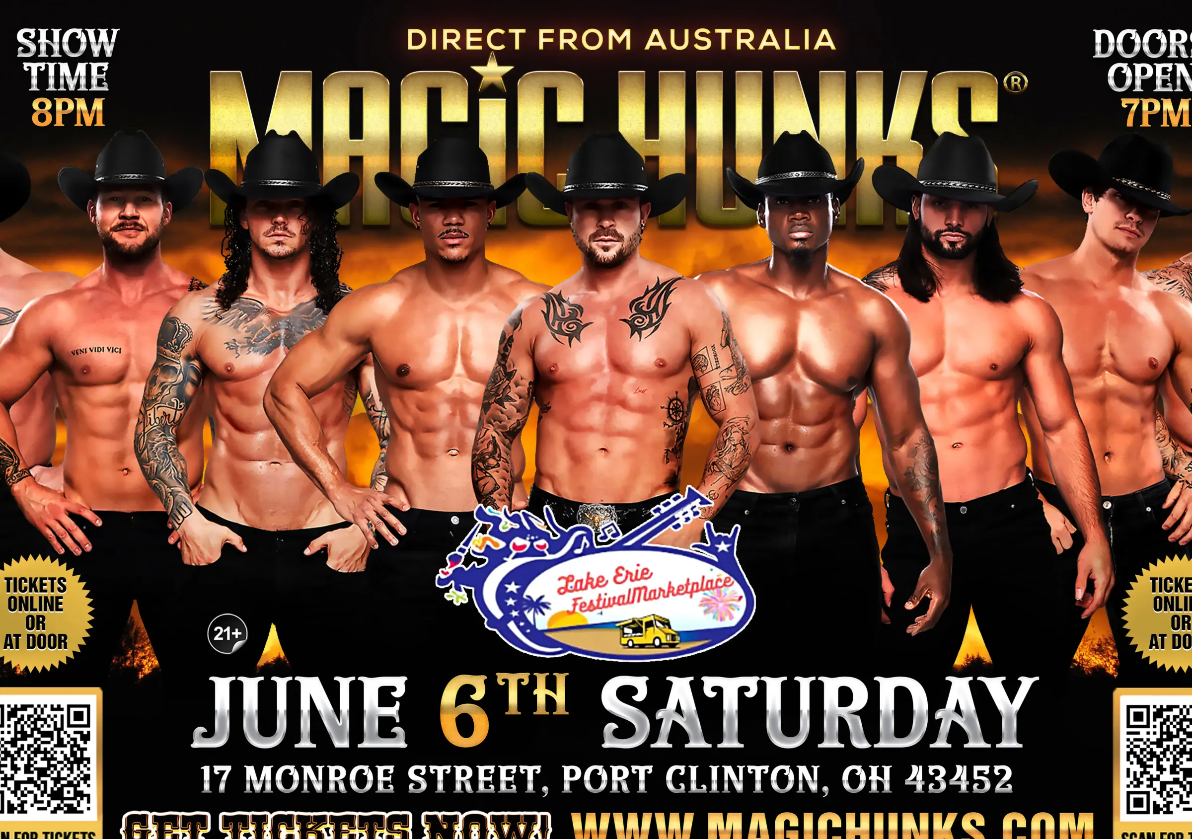 🇦🇺 MAGIC HUNKS® AUSTRALIA TAKEOVER – PORT CLINTON, OH! 🔥