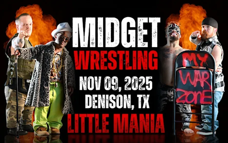 Little Mania Midget Wrestling – Denison, TX – Nov 09, 2025 – Buy Now