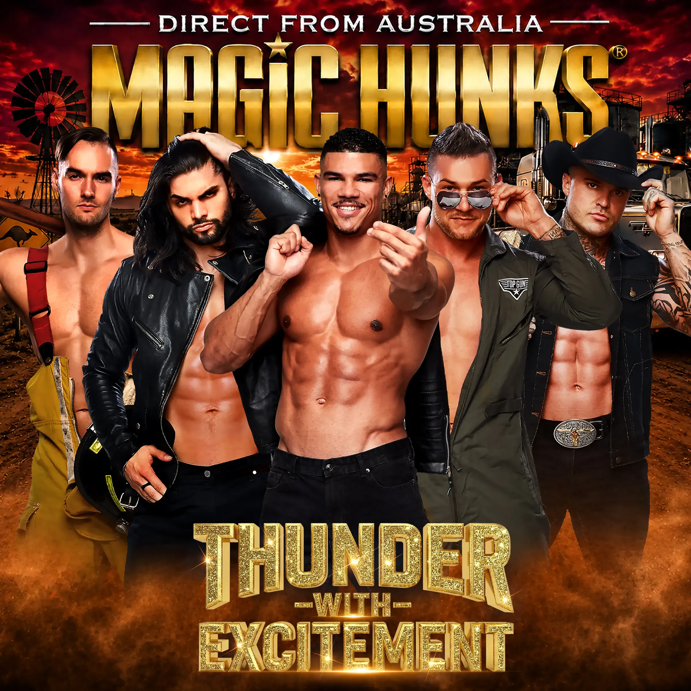 🇦🇺 AUSTRALIA’S MAGIC HUNKS® TAKE OVER PHOENIX, AZ USA!!! 🔥