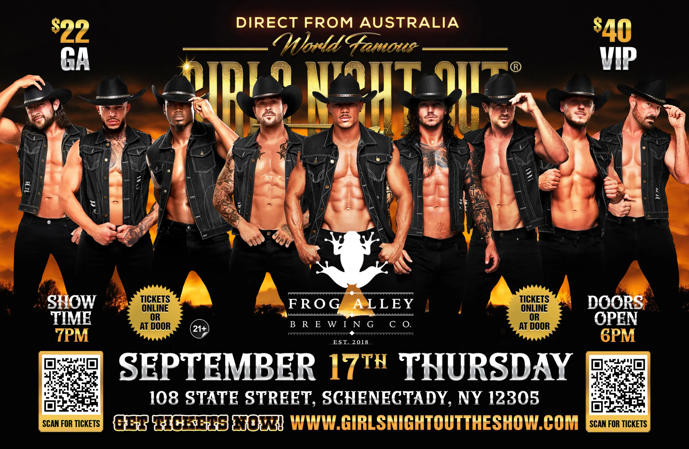 AUSTRALIA'S GIRLS NIGHT OUT LIVE® TAKEOVER SCHENECTADY, NY USA!!