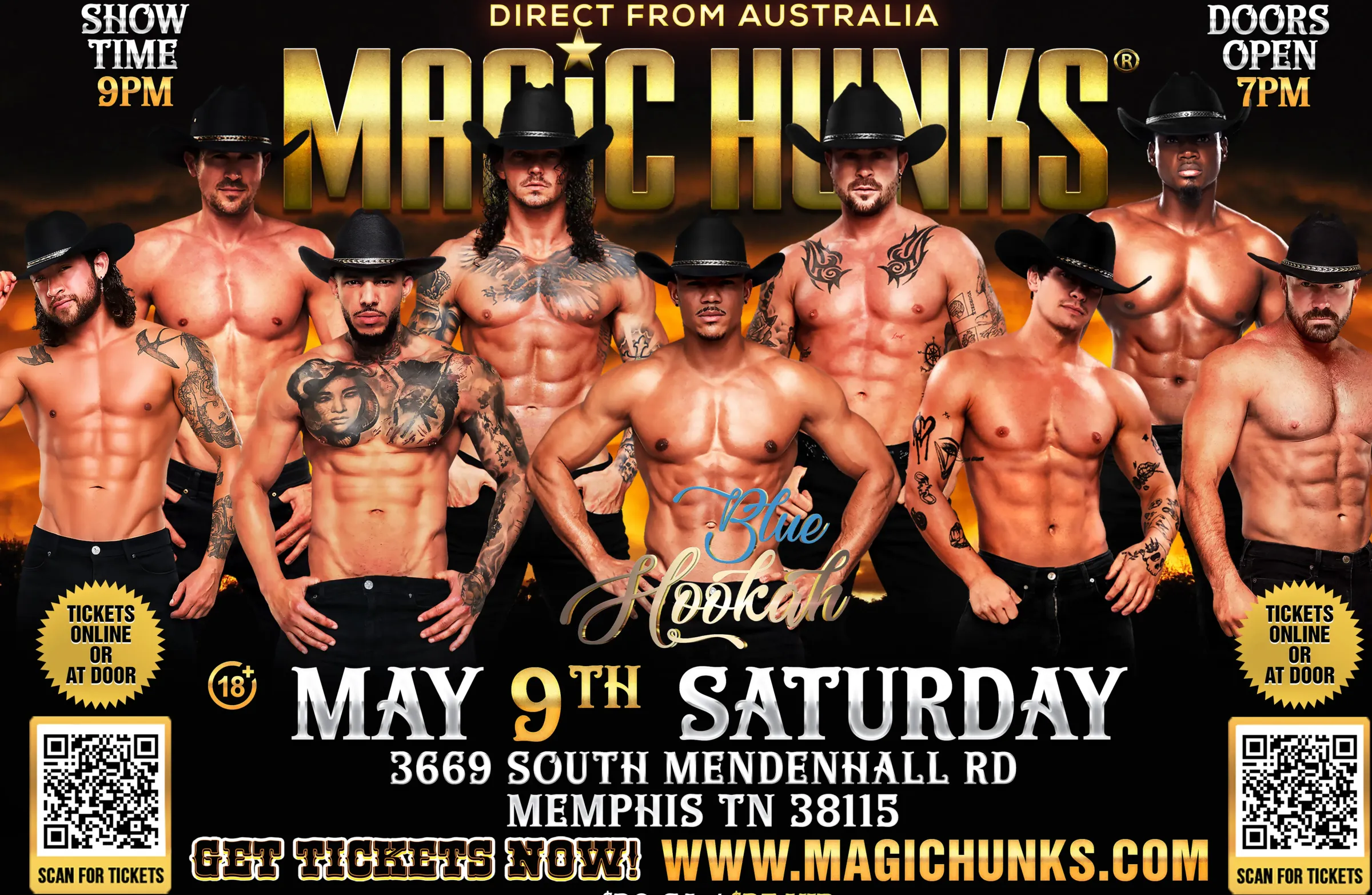MAGIC HUNKS AUSTRALIA TAKEOVER MEMPHIS,TN USA!!!