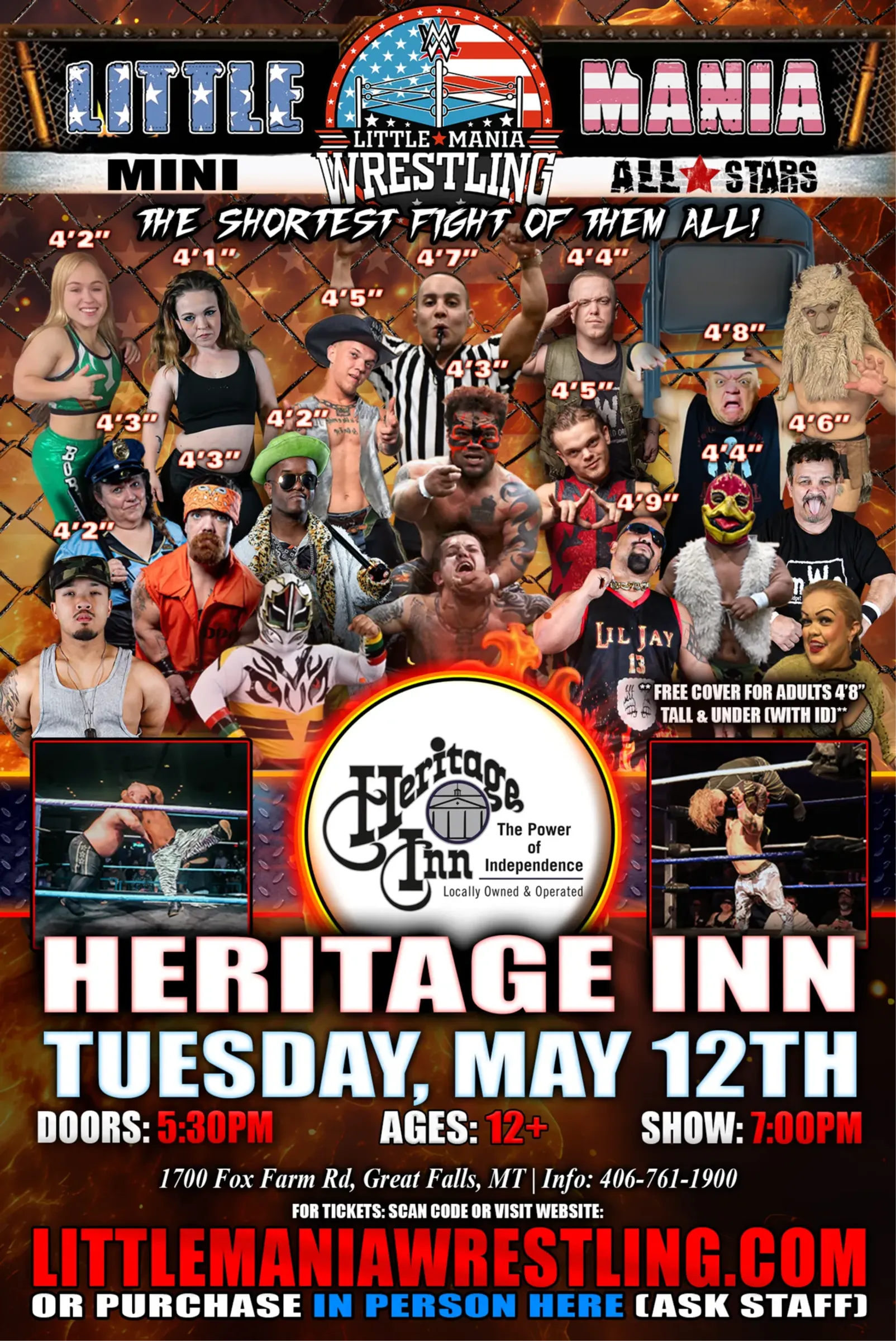 Great Falls, MT - Little Mania Mini Wrestling @ Heritage Inn