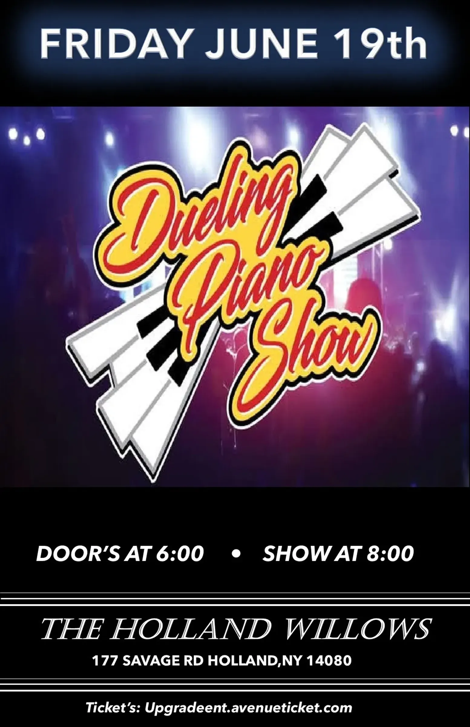 Dueling Pianos Comedy Show at Holland Willows
