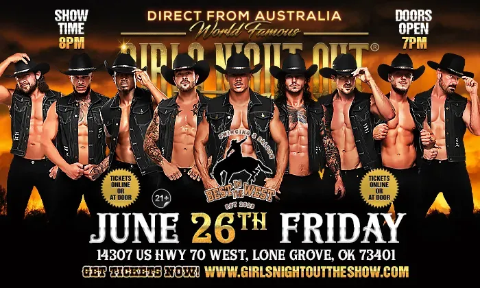 AUSTRALIA'S  GIRLS NIGHT OUT THE SHOW®  TAKEOVER LONE GROVE,OK USA!!!