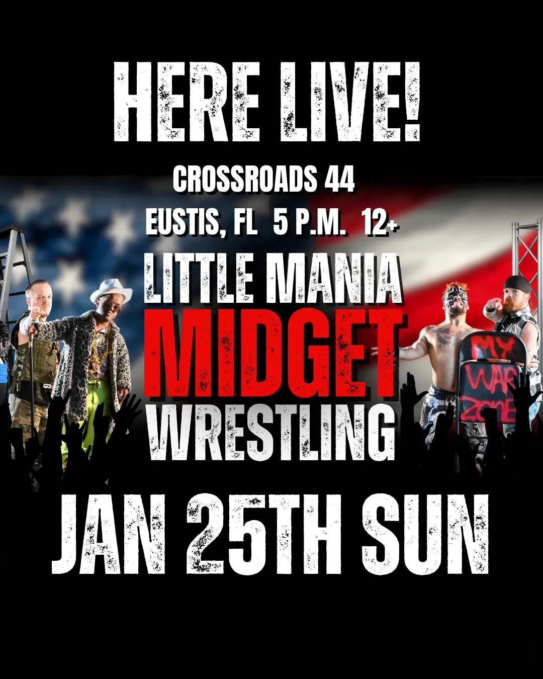 Little Mania Midget Wrestling – Eustis, FL – Jan 25, 2026 – Buy Now