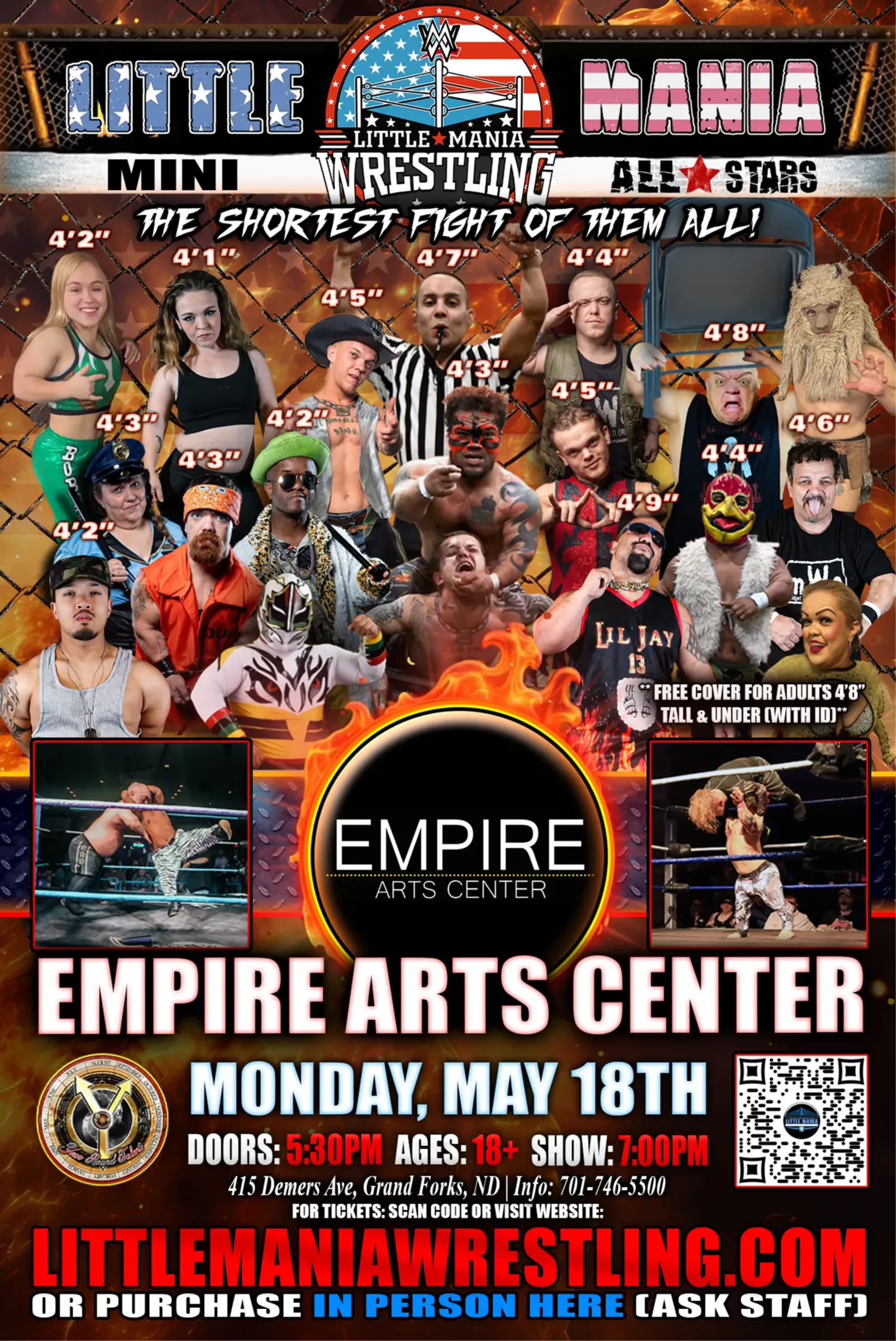 Grand Forks, ND - Little Mania Mini Wrestling @ Empire Arts Center