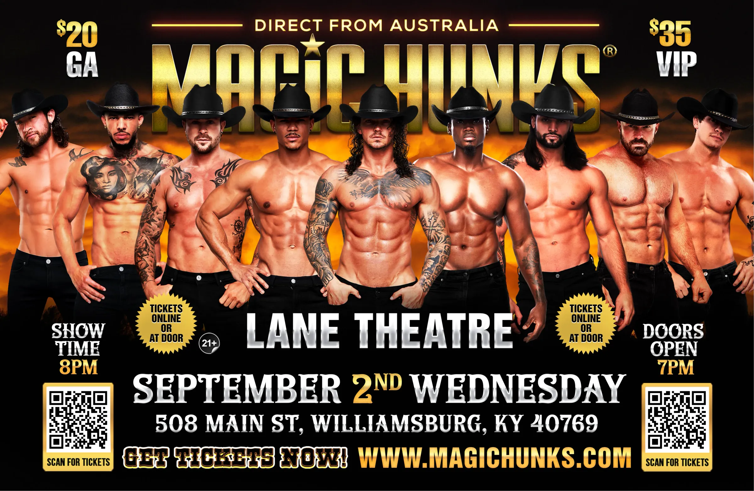 MAGIC HUNKS AUSTRALIAN TAKEOVER  WILLIAMSBURG,KY USA!!!