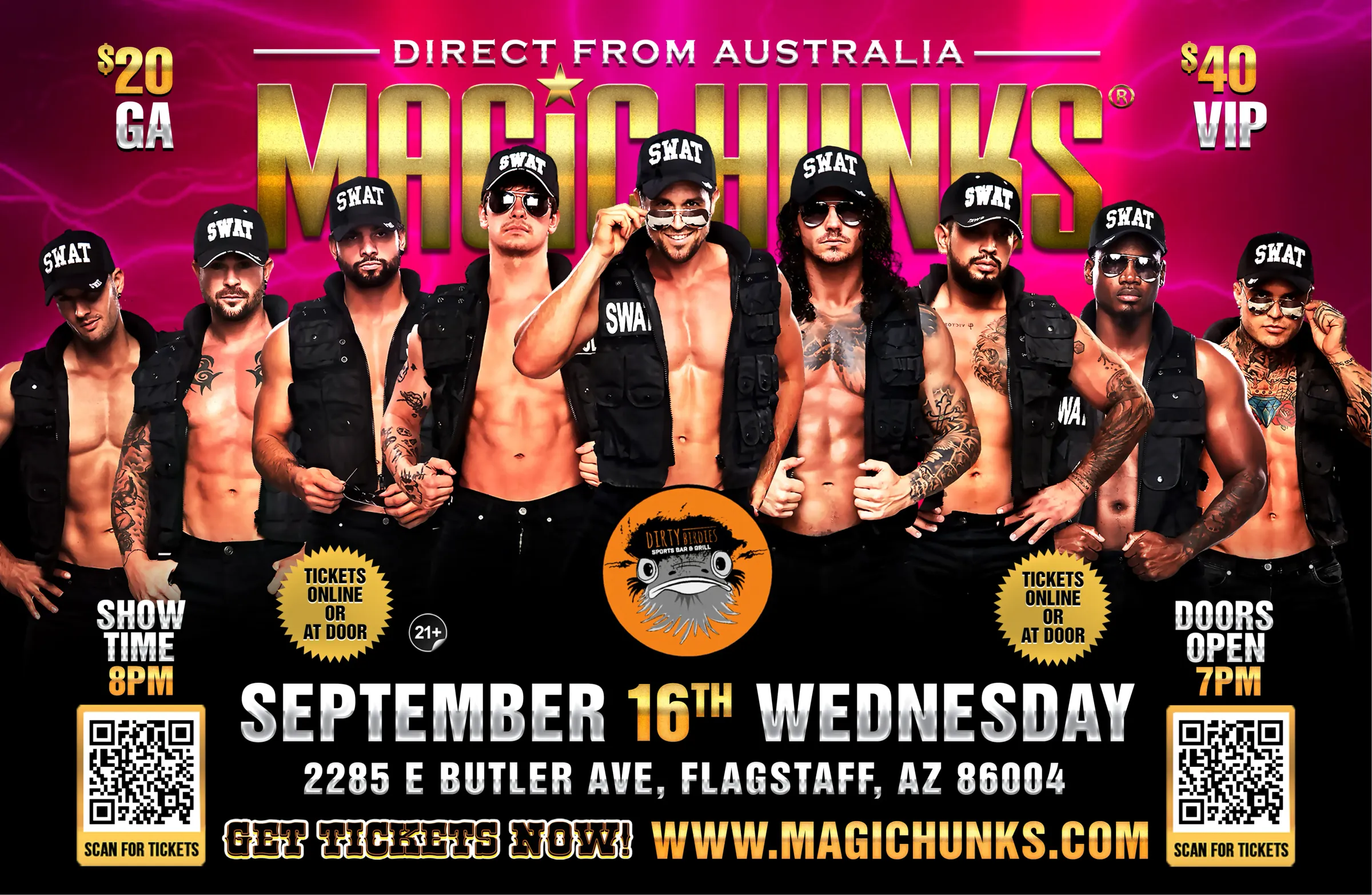 MAGIC HUNKS® AUSTRALIAN TAKEOVER IN FLAGSTAFF,AZ!!!