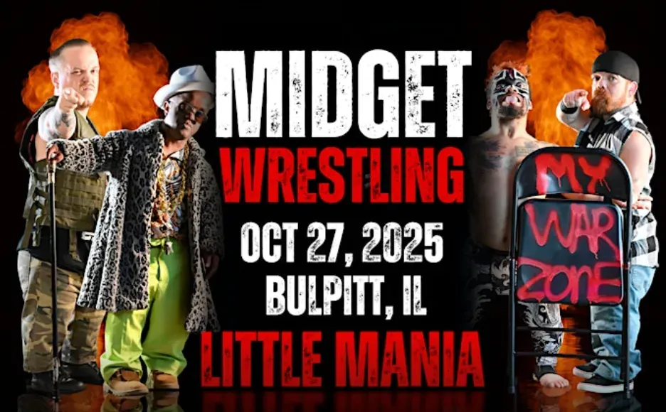 Little Mania Midget Wrestling – Bulpitt, IL – Oct 27, 2025 – Buy Now