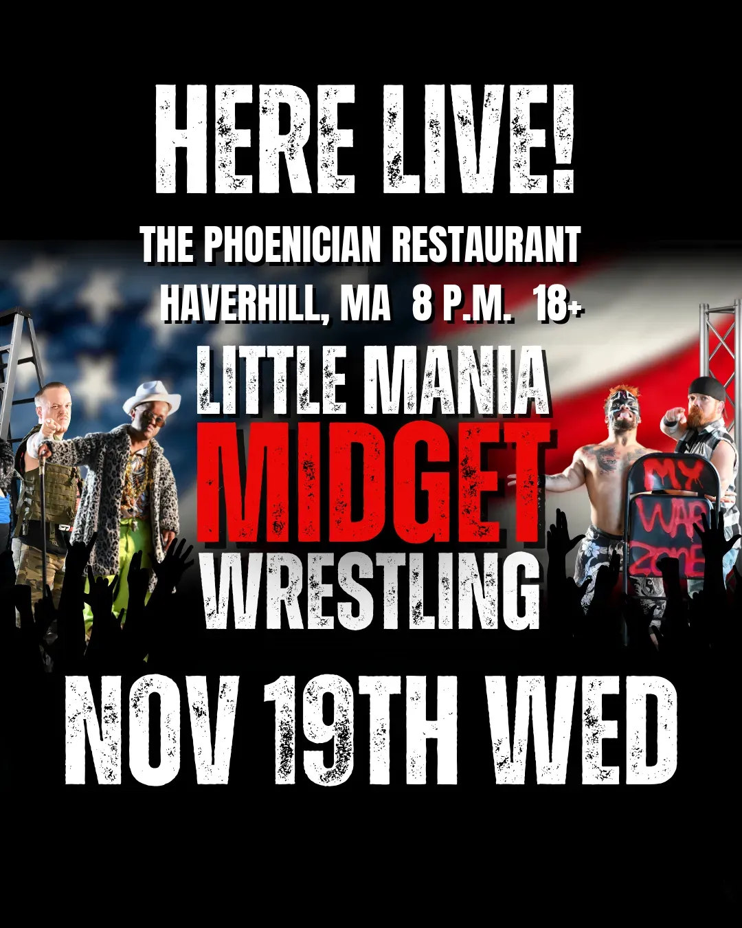 Little Mania Midget Wrestling – Haverhill, MA – Nov 19, 2025 – Buy Now