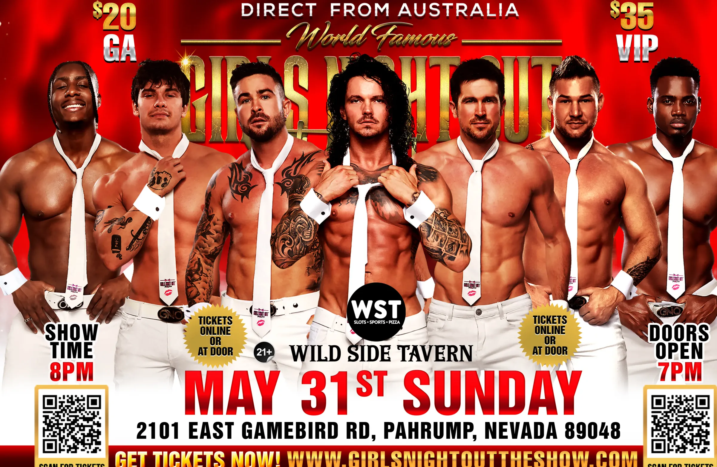 AUSTRALIA'S "GIRLS NIGHT OUT LIVE"® TAKEOVER PAHRUMP,NV!!!