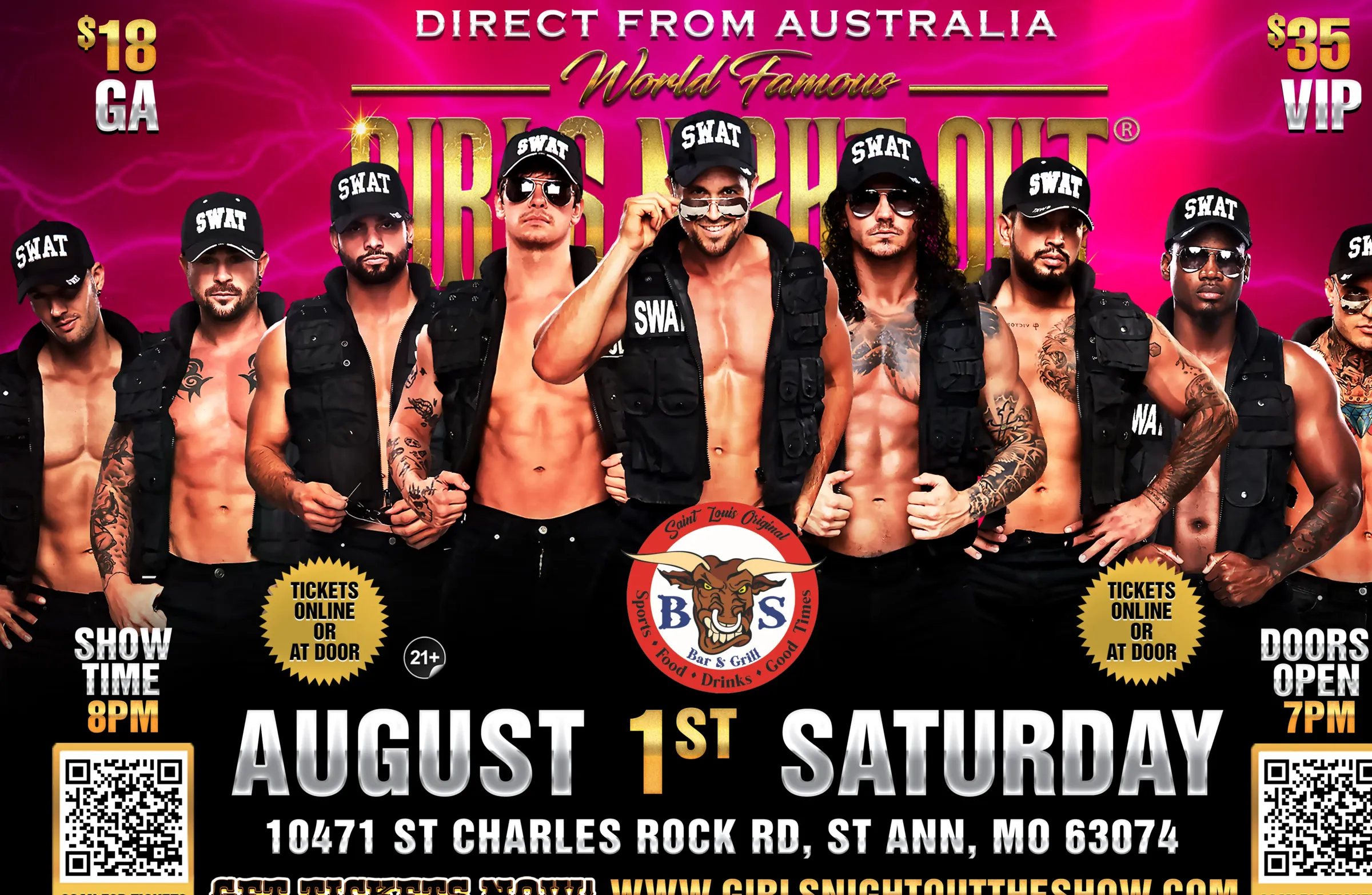MAGIC HUNKS® AUSTRALIAN TAKEOVER ST ANN, MO USA!!!
