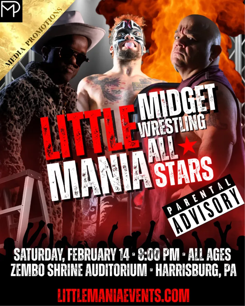 Little Mania Midget Wrestling – Harrisburg, PA – Feb 14, 2026 – SOLD OUT