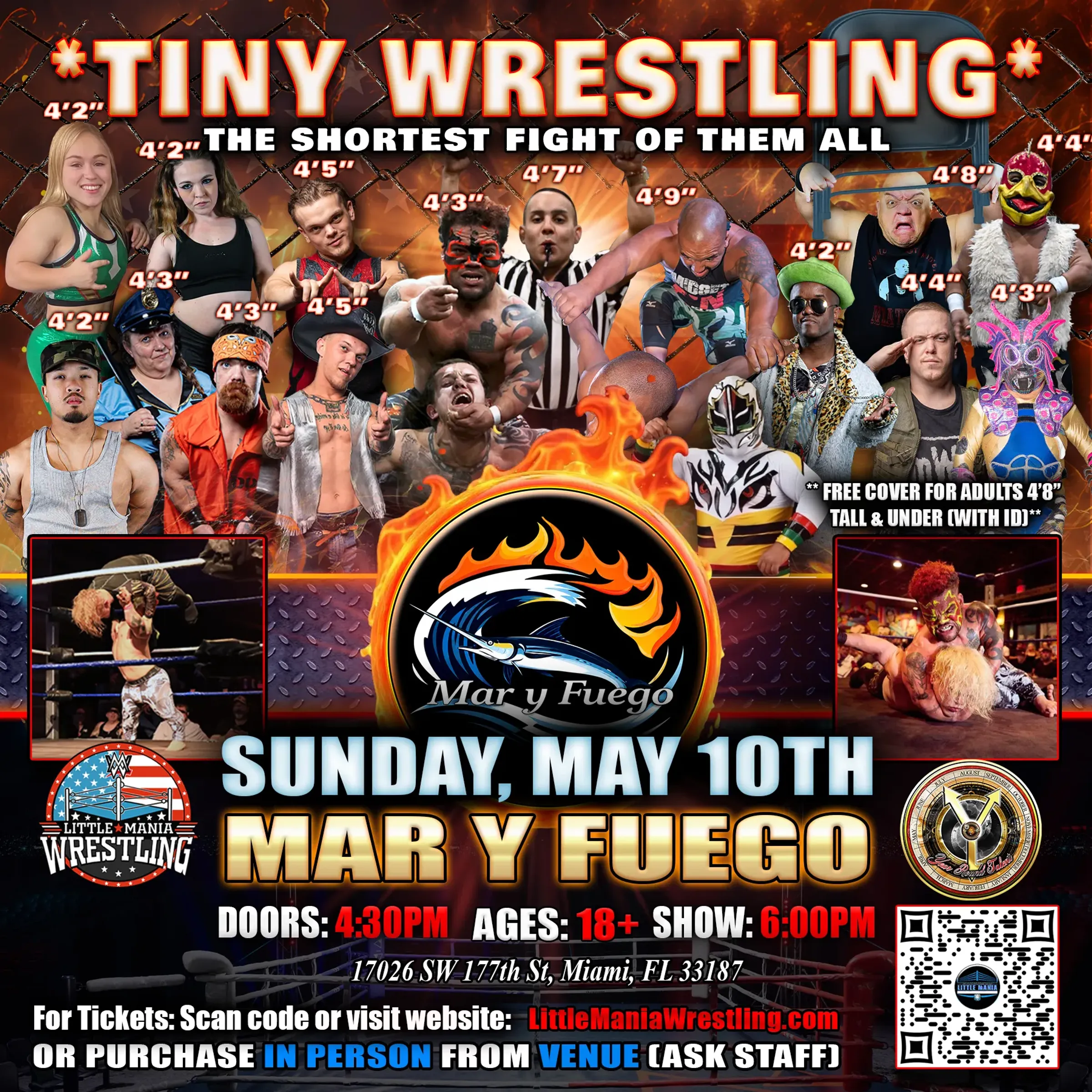 Homestead, FL - Little Mania Mini Wrestling @Mar Y Fuego